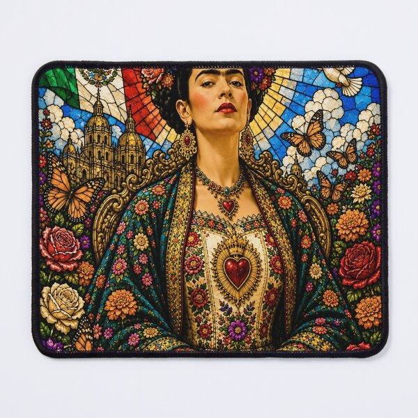 Item preview, Mexican Queen Frida Stained Glass designed and sold by reggiemercedes.