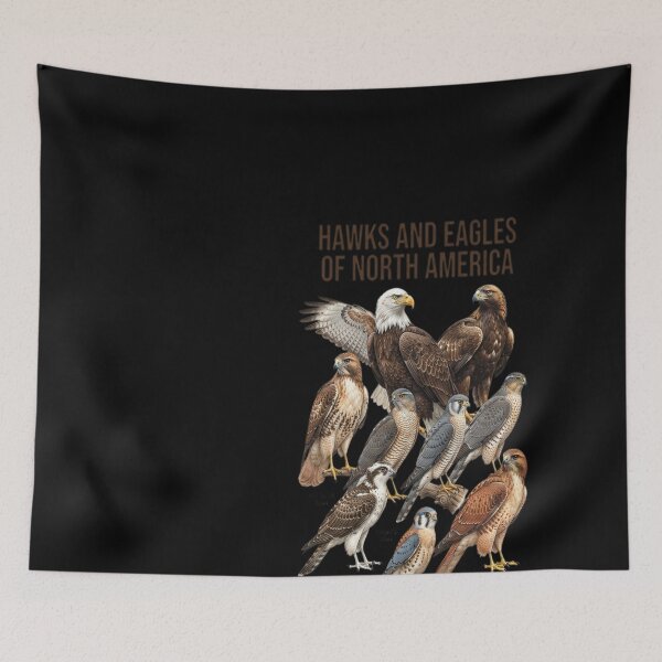 Item preview, Hawks and Eagles of North America designed and sold by DeBrainstore.