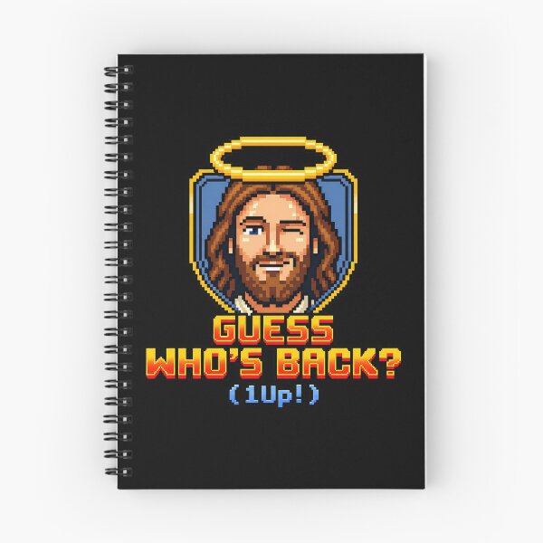 Item preview, Guess Who's Back? Jesus Leveling Up 8-Bit  designed and sold by shirtcaddy.