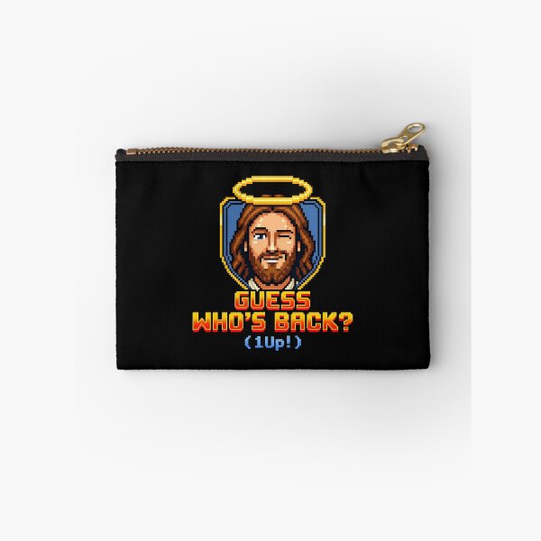 Item preview, Guess Who's Back? Jesus Leveling Up 8-Bit  designed and sold by shirtcaddy.