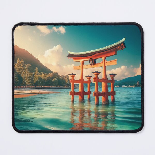 Item preview, Itsukushima Torii Gate Japan Scenic Miyajima Travel Art designed and sold by NarjaShop.