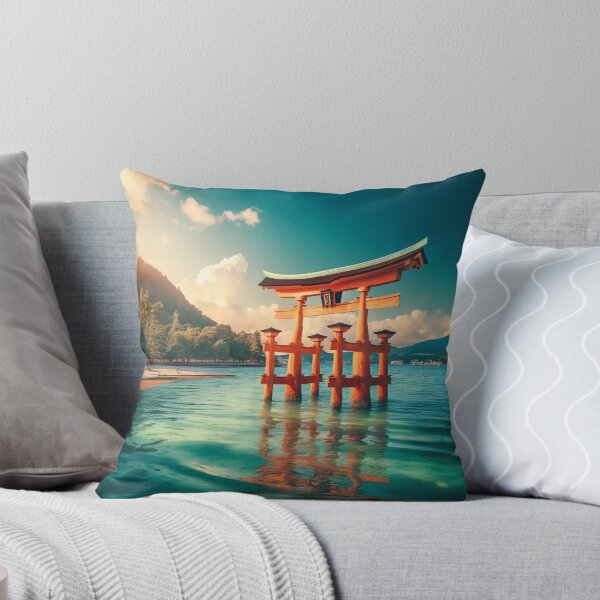 Item preview, Itsukushima Torii Gate Japan Scenic Miyajima Travel Art designed and sold by NarjaShop.