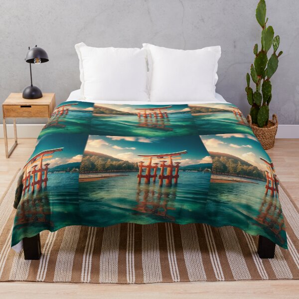 Item preview, Itsukushima Torii Gate Japan Scenic Miyajima Travel Art designed and sold by NarjaShop.