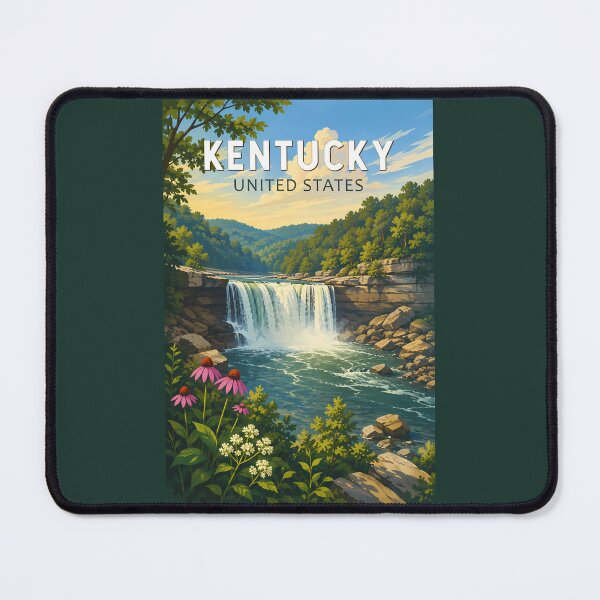 Item preview, Kentucky Illustration Travel Art Vintage designed and sold by KrisSidDesigns.