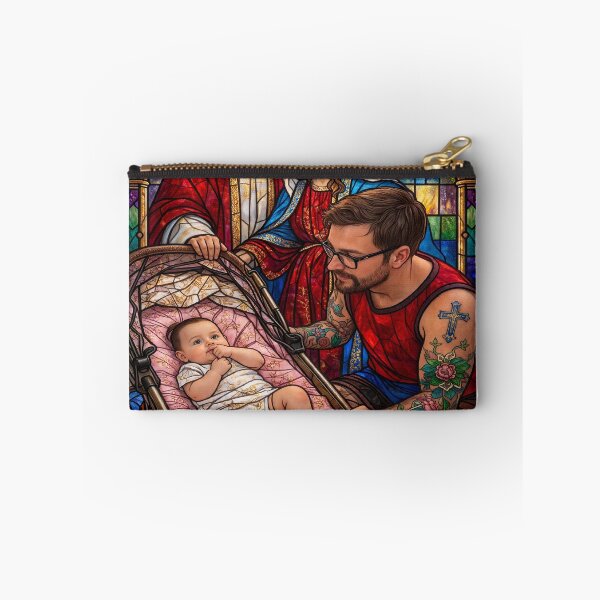 Item preview, Faithful Father With Jesus And Mary Stained Glass designed and sold by Humbert1601.