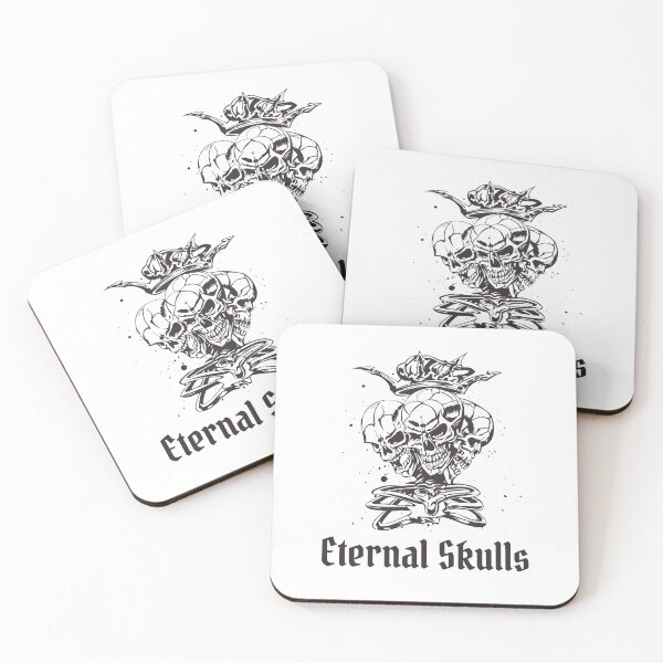 Item preview, Eternal Skulls Triple Skull Crown Dark Art Gift designed and sold by WaviStudio.