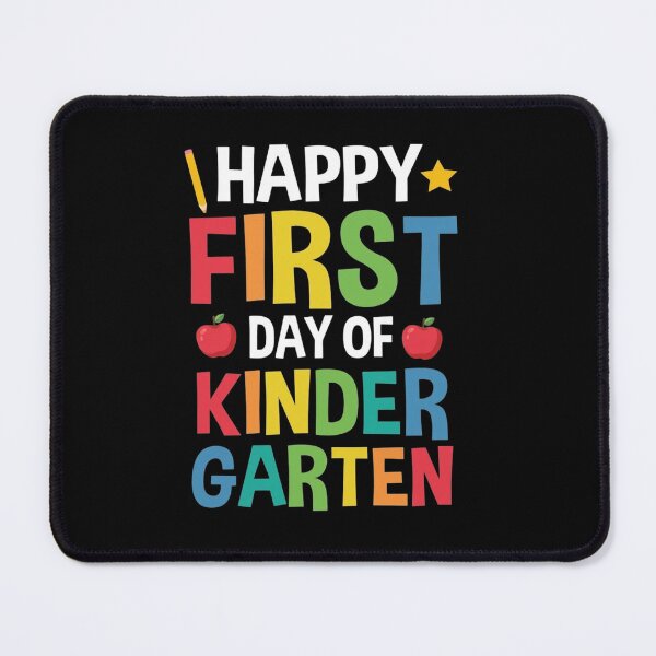 Item preview, Happy First Day Of Kindergarten Colorful Typography designed and sold by SiarheiYur.