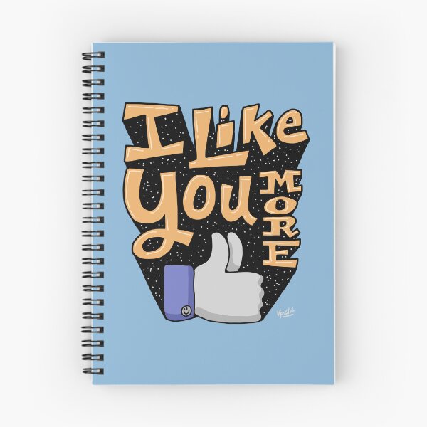 Item preview, I Like You More, Thumbs up hand lettering designed and sold by The Up Club.