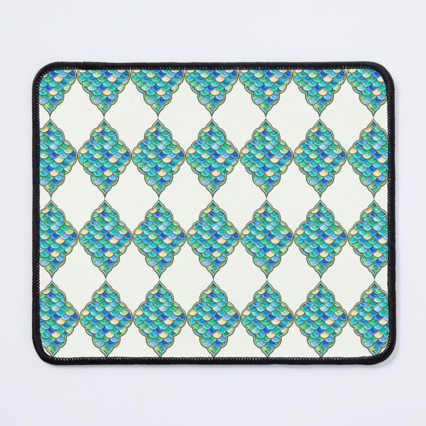 Item preview, Turquoise Moroccan Quatrefoil – Ocean Scale Decorative Design designed and sold by annenambiro.