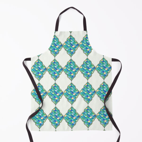 Item preview, Turquoise Moroccan Quatrefoil – Ocean Scale Decorative Design designed and sold by annenambiro.