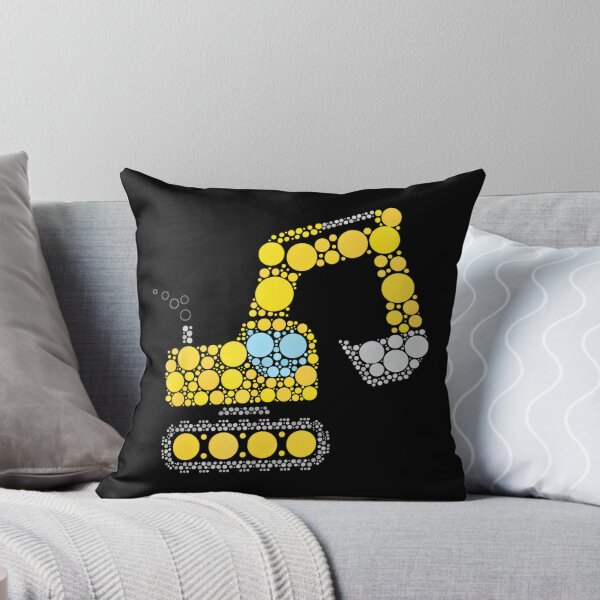 Item preview, Boys Dot Day Excavator Construction Digger Polka Dotpng designed and sold by hilbornfrankl.