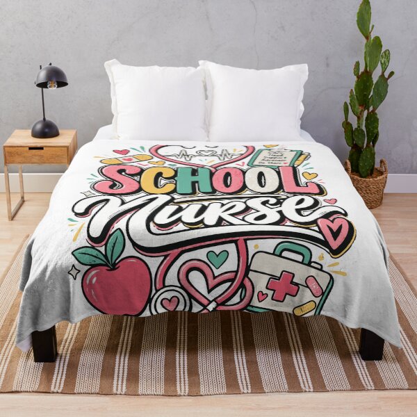 Item preview, School Nurse | Colorful Retro Back to School Nurse Design designed and sold by Sunday.Supply.