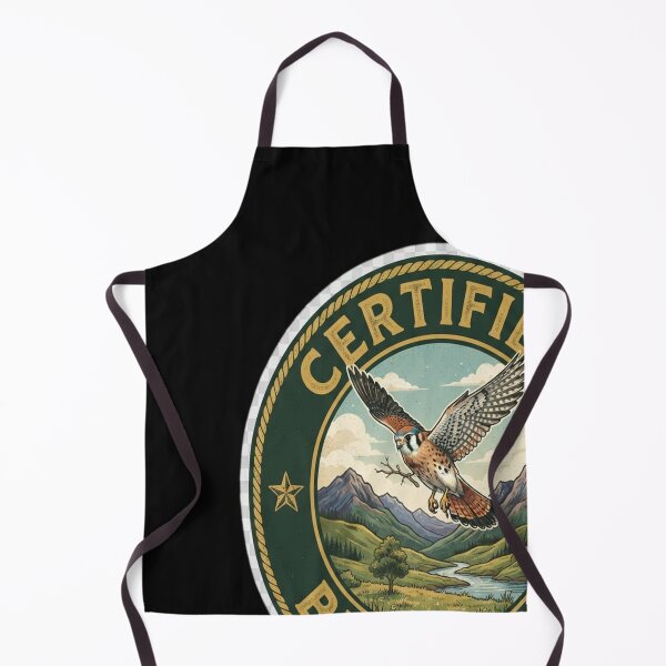 Item preview, Certified Bird Nerd – American Kestrel Vintage Prairie designed and sold by DeBrainstore.