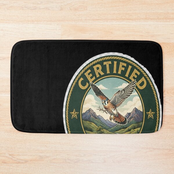 Item preview, Certified Bird Nerd – American Kestrel Vintage Prairie designed and sold by DeBrainstore.