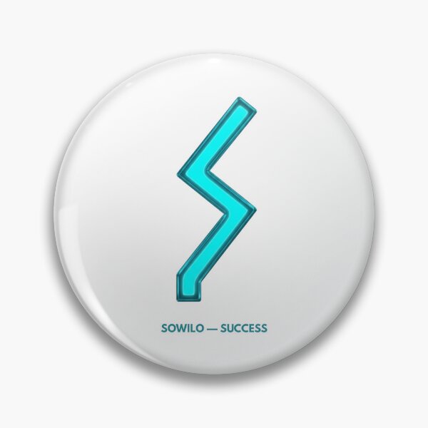 Item preview, Norse Sowilo Rune Success Symbol Neon Glow designed and sold by CalmFrameArt.