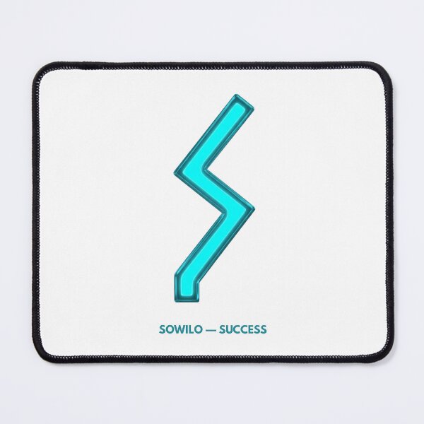 Item preview, Norse Sowilo Rune Success Symbol Neon Glow designed and sold by CalmFrameArt.