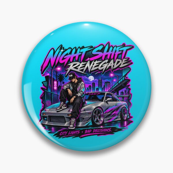 Item preview, Night Shift Renegade | Retro Street Racer Neon City Action Art designed and sold by DmaarGroup.