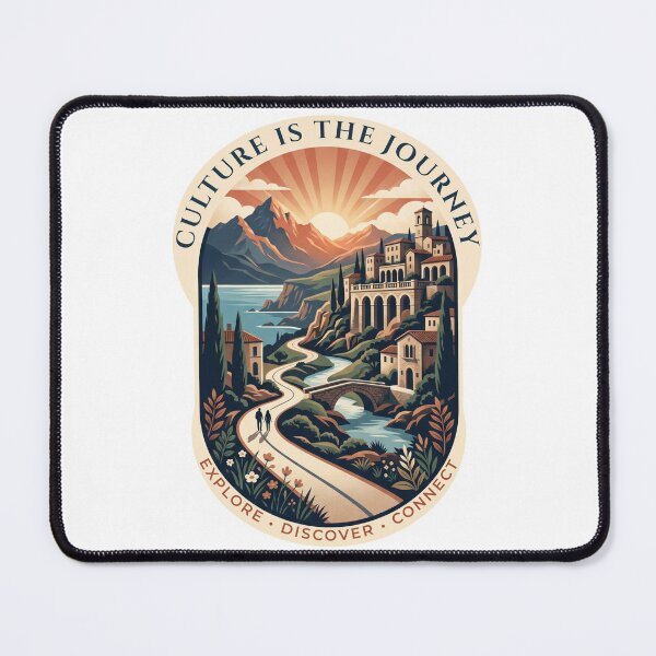 Item preview, Culture Is The Journey – Vintage Travel Explorer Adventure Badge designed and sold by ArtsyExplorer.