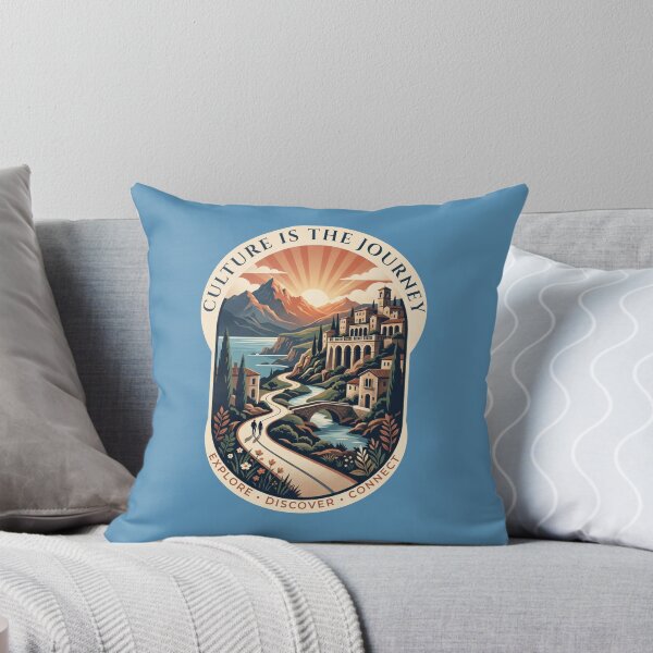 Item preview, Culture Is The Journey – Vintage Travel Explorer Adventure Badge designed and sold by ArtsyExplorer.
