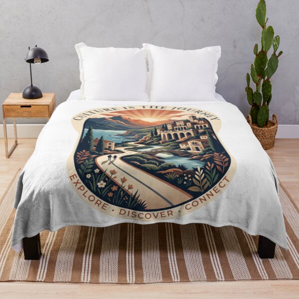 Item preview, Culture Is The Journey – Vintage Travel Explorer Adventure Badge designed and sold by ArtsyExplorer.