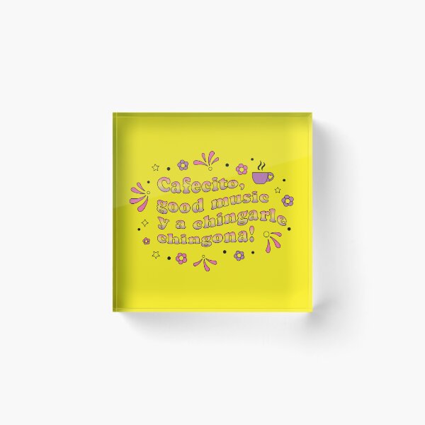 Item preview, Cafecito Good Music Chingona Quote designed and sold by Viridiana Osio.