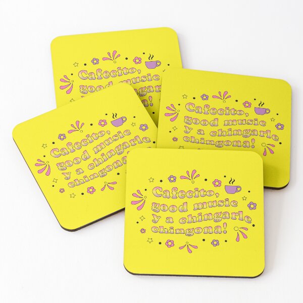 Item preview, Cafecito Good Music Chingona Quote designed and sold by Viridiana Osio.