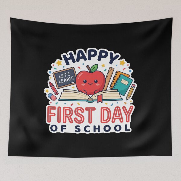 Item preview, Happy First Day Of School Cute Kawaii designed and sold by SiarheiYur.