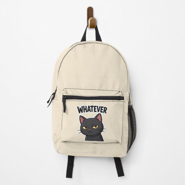 Item preview, Funny Sassy Black Cat Whatever Meme Sticker designed and sold by BestBayCA.