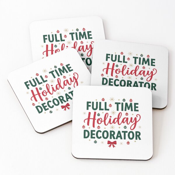 Item preview, Full Time Holiday Decorator Christmas Shirt for Christmas Lovers designed and sold by Raw Tigers.
