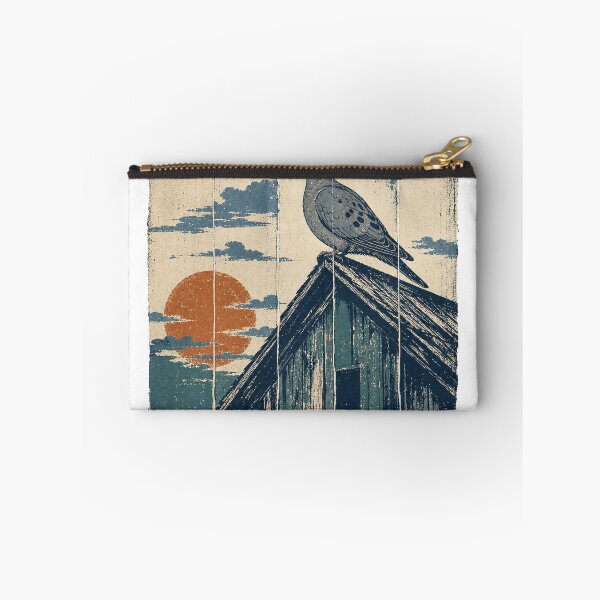 Item preview, Mourning Dove on the Barn Roof Wild Bird Wildlife Art designed and sold by VisualArtsOasis.