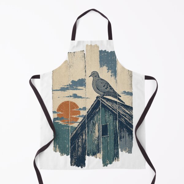 Item preview, Mourning Dove on the Barn Roof Wild Bird Wildlife Art designed and sold by VisualArtsOasis.