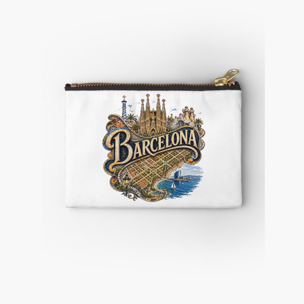 Item preview, Barcelona Gaudi City Art Illustration designed and sold by GraffiCity.