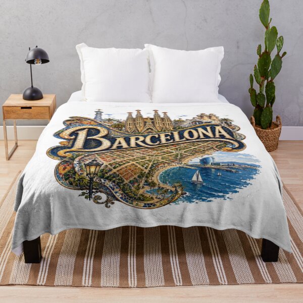 Item preview, Barcelona Gaudi City Art Illustration designed and sold by GraffiCity.