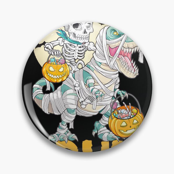 Item preview, Bruh Skeleton Riding Mummy Dinosaur T Rex Halloween Moon Png designed and sold by hilbornfrankl.