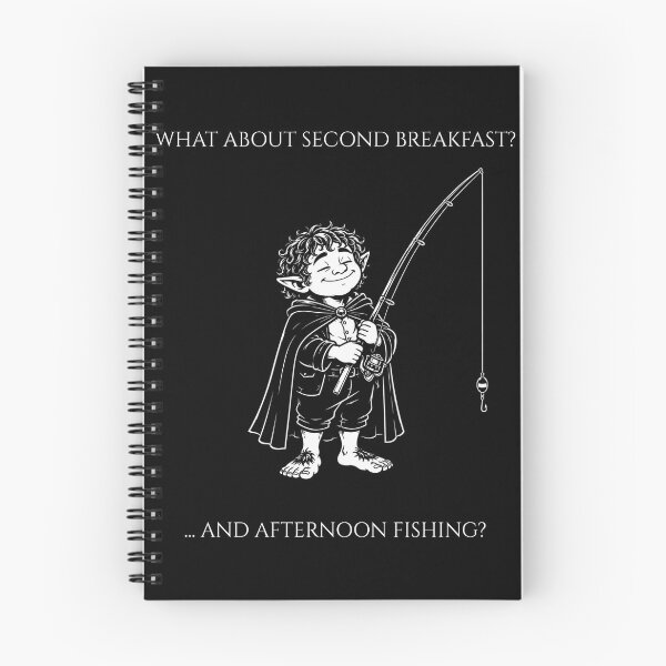 Item preview, Funny Second Breakfast Afternoon Fishing - Carp Lotr Parody designed and sold by GeekAnglerStore.