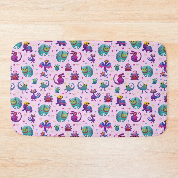 Item preview, Weird Little Creatures - Colorful Happy Monster Pattern designed and sold by PatykArt.
