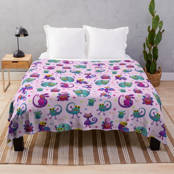 Item preview, Weird Little Creatures - Colorful Happy Monster Pattern designed and sold by PatykArt.