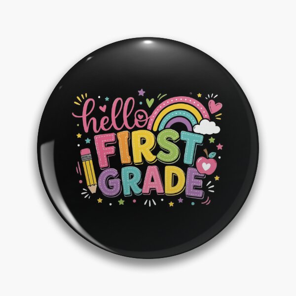 Item preview, Hello First Grade Rainbow Colorful Back To School designed and sold by SiarheiYur.