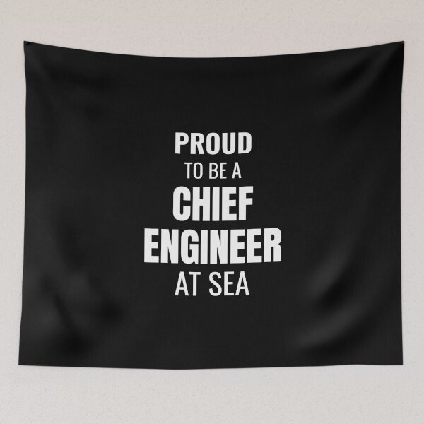 Item preview, Proud to be a Chief Engineer at Sea (White) designed and sold by ShipCrewNation.