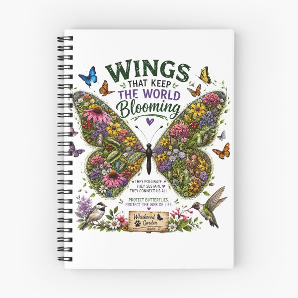 Item preview, Wings That Keep the World Blooming – Butterfly Pollinator & Wildlife Conservation designed and sold by Whiskered Garden Studio.