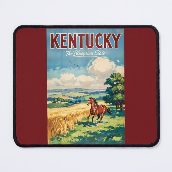 Item preview, Kentucky Horse Illustration Travel Art Vintage designed and sold by KrisSidDesigns.