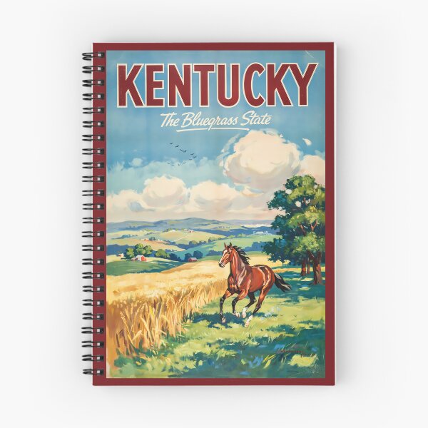 Item preview, Kentucky Horse Illustration Travel Art Vintage designed and sold by KrisSidDesigns.