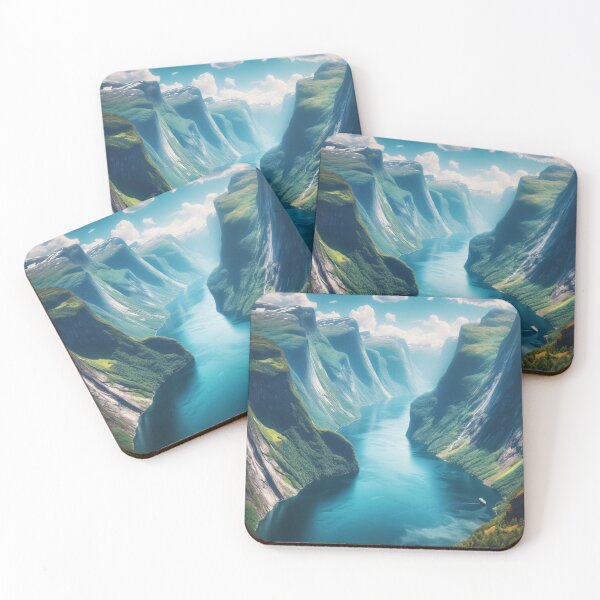 Item preview, Geirangerfjord Norway Majestic Fjord and Mountain Landscape designed and sold by NarjaShop.