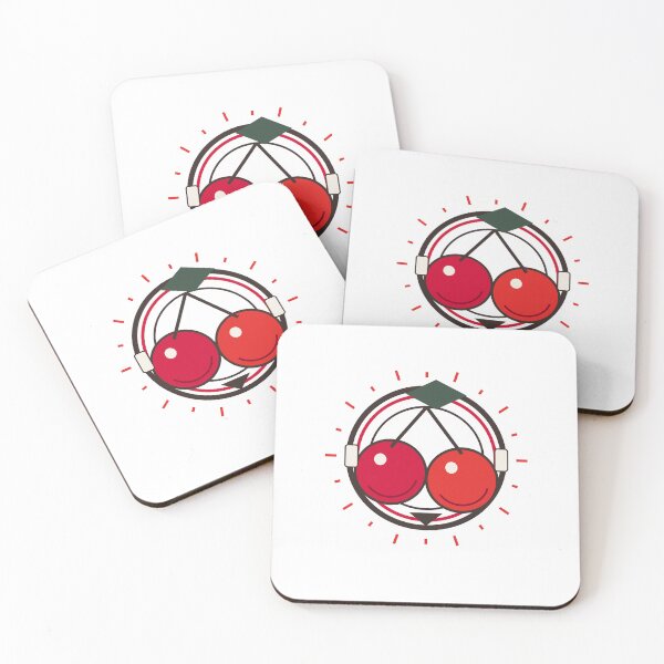 Item preview, Retro Cherry Signal – Bold Red Fruit Emblem designed and sold by SewRed.