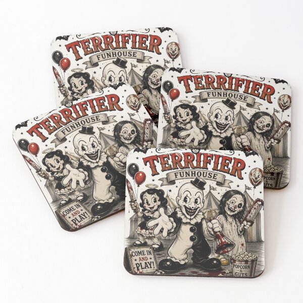 Item preview, Terrifier 1930s Cartoon T-Shirt | Vintage Rubber Hose Horror Funhouse | Art the Clown Inspired Retro designed and sold by Preston Meyers Designs.
