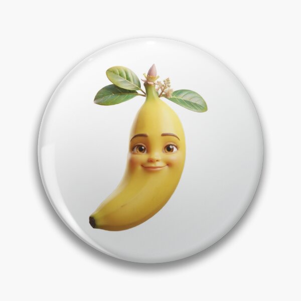 Item preview, Cute Happy Banana 3D Character Tee designed and sold by TripleVertex-1.