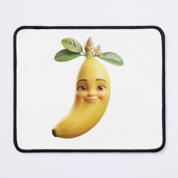 Item preview, Cute Happy Banana 3D Character Tee designed and sold by TripleVertex-1.