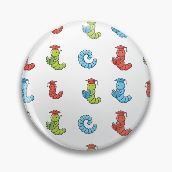 Item preview, Bookworm Graduation Pattern - Reading Worms designed and sold by Dabis26.