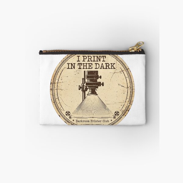 Item preview, I Print In The Dark Darkroom Printer Club Vintage Film Enlarger Badge designed and sold by TauqeerArts.
