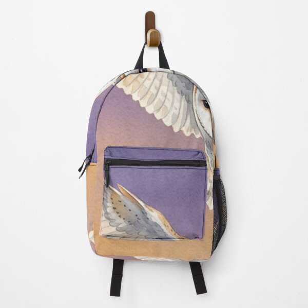 Item preview, Watercolor Barn Owl in Flight Dusk Wildlife Art Design designed and sold by NeonNerd Studio.